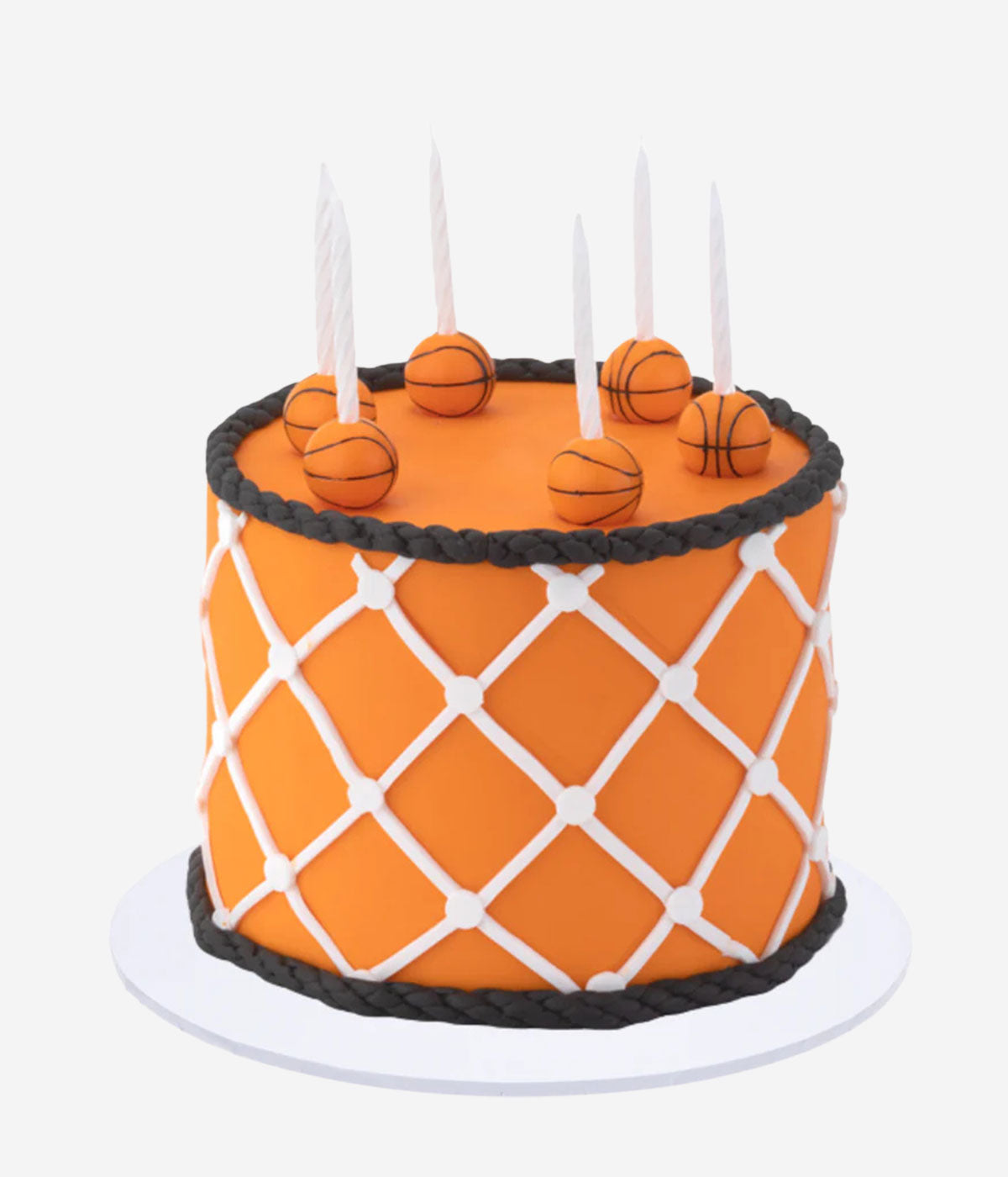 Basketball Candle Cake