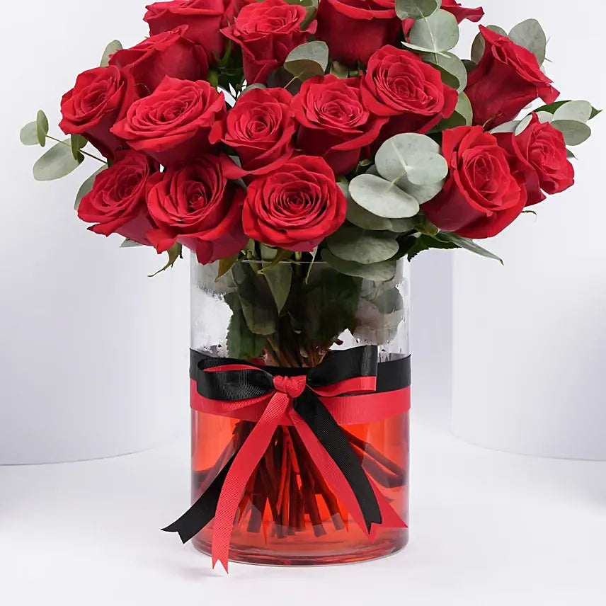 Passionate 18 Roses Arrangement