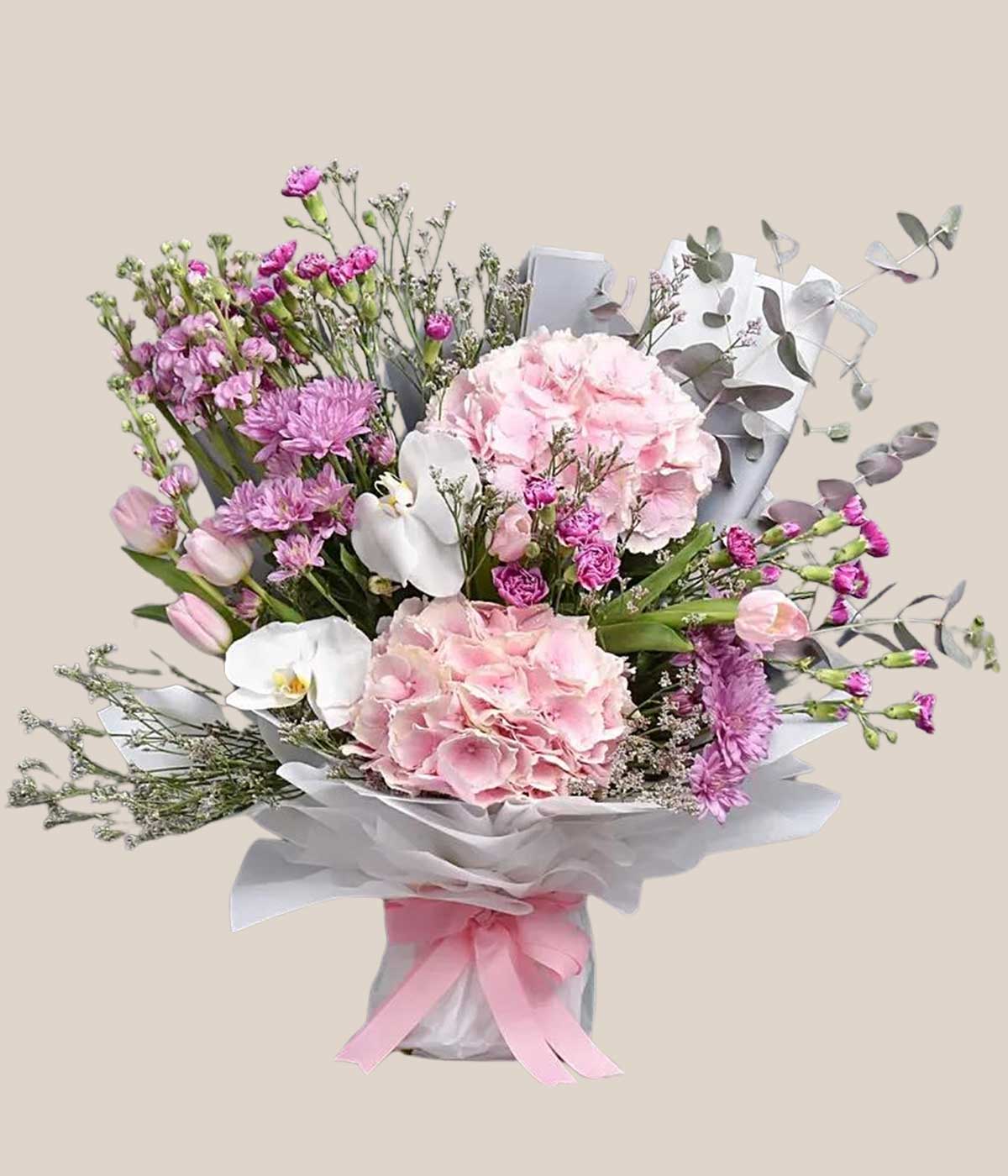 Pink Forest Flowers Bouquet