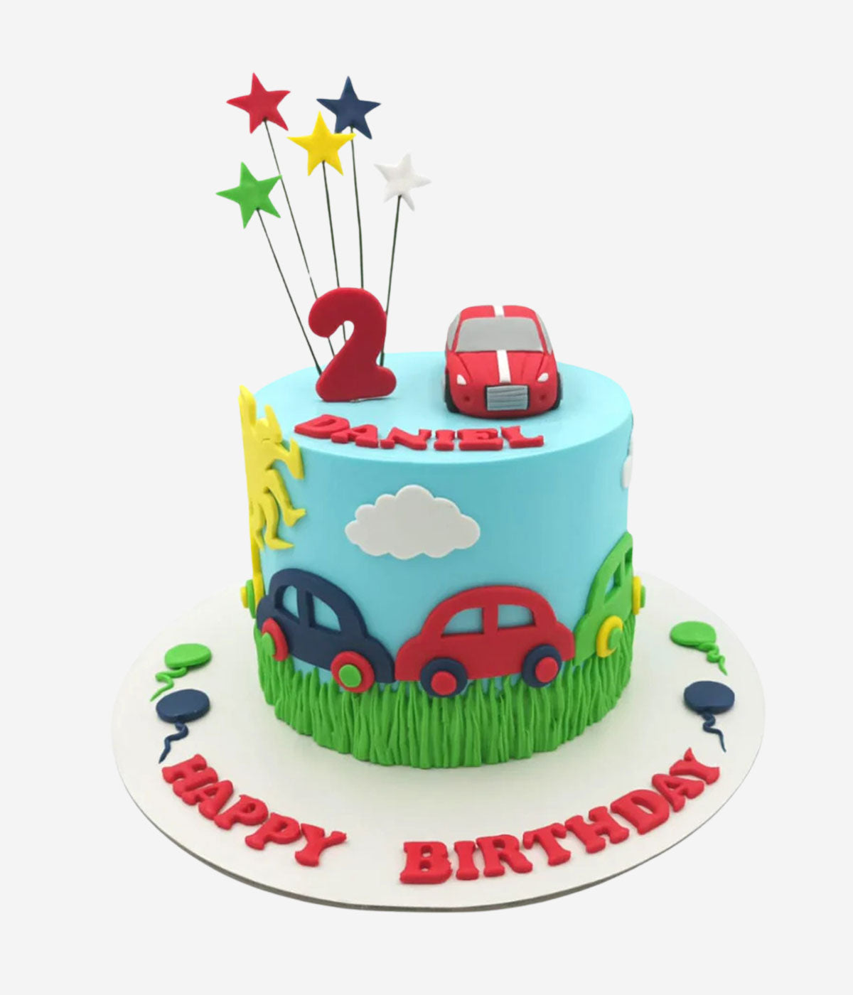 Red Car Themed cake