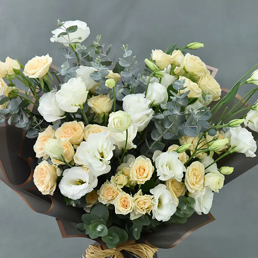 Spray Rose and Lisianthus Bouquet